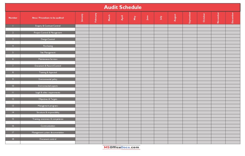 Audit Schedule Templatels Excelxo Com vrogue.co
