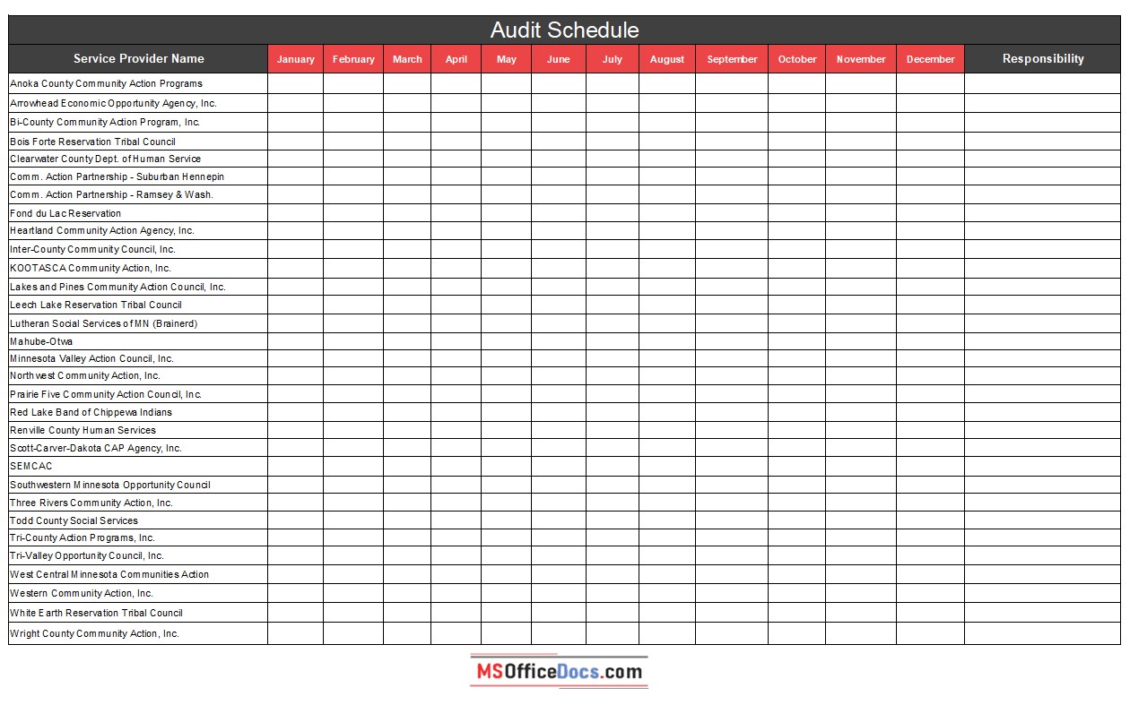audit schedule template 07.