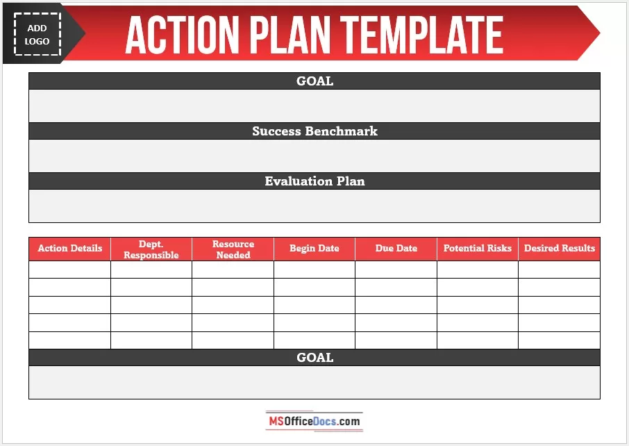 Business action plan sample