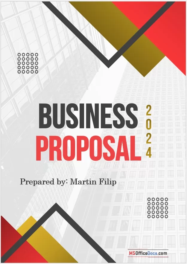 Startup business proposal template