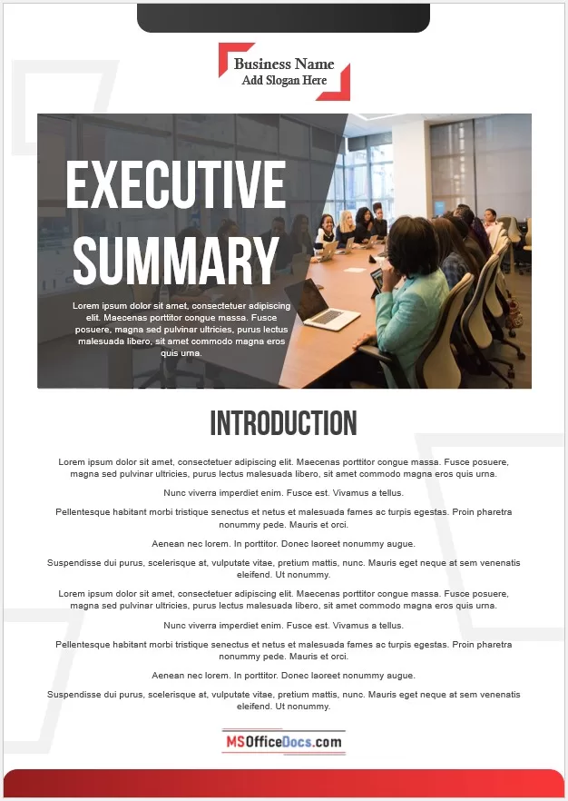 Executive Summary template 03