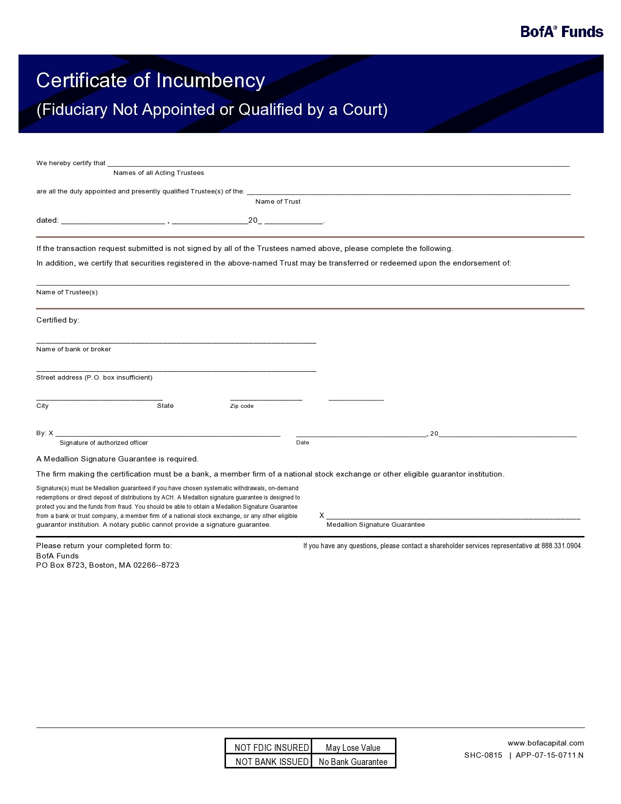 Certificate of Incumbency Template 33