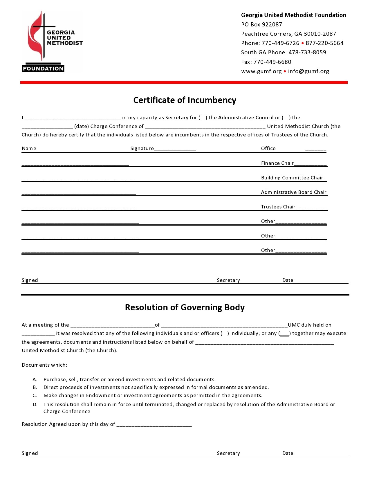 Certificate of Incumbency Template 41